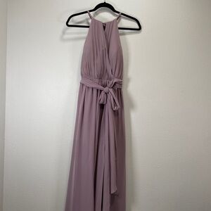 Revelry Elisa Chiffon Faux a wrap Dress in Wisteria 939 regular maxi